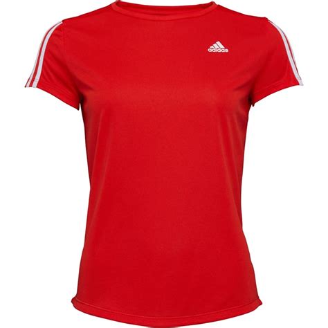 adidas damenkurzarm t shirt rot|Rote Adidas T.